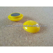 plastic magnetic button,plastic coated magnet,round magnetic button,whiteboard accessories,30mm XD-PJ202-1